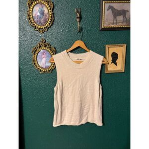 Faherty Women’s Tan Sweater Vest Sz XL